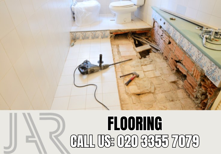 Bathroom Flooring Installation by Waterloo Bathroom Fitters
